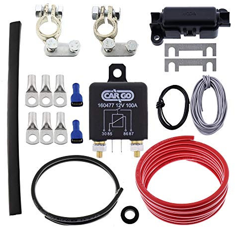 Trennrelais DT RL180/12 Einbauset mit 10mm² Kabel