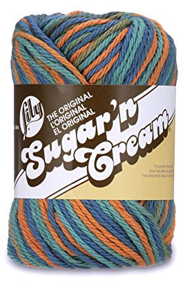 LILY Sugar'n Cream Yarn-Ombres-Capri, 100% COTTON 56.7G