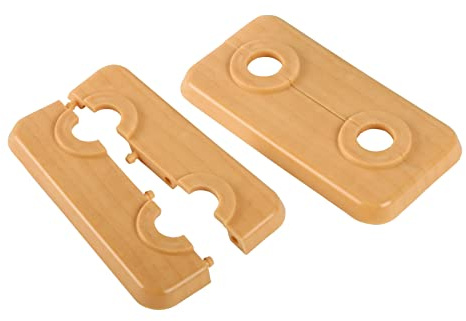 Sanitop-Wingenroth Doppel-Klapprosette für Heizungsrohre | 12 mm oder Typ 1/8 '' | 2er-Set | Rosette | Abdeckung für Heizungsrohre | Ahorn | 19453 2