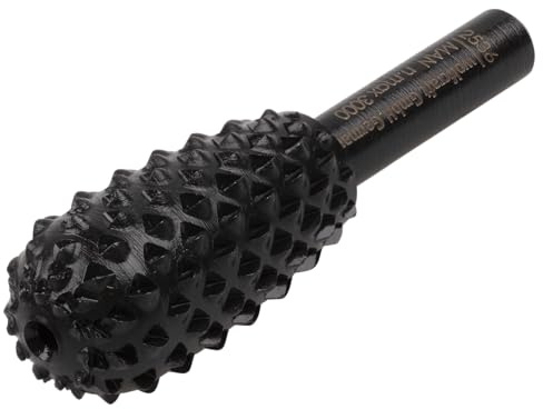 Wolfcraft 2530000 Profilraspel für Holz, birnenförmig, 2536000, Schwarz