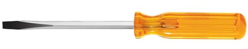 Klein Tools BD306 5/16-Inch Flat Head Screwdriver with Keystone Tip, Made in USA, 6-Inch Square Shank and Comfordome Handle