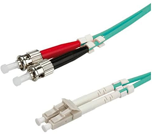 VALUE LWL-Kabel 50/125µm OM3, LC/ST, türkis, 0,5 m