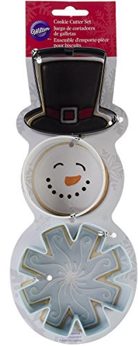 Wilton Lot de 3 emporte-pièces Bonhomme de Neige en métal