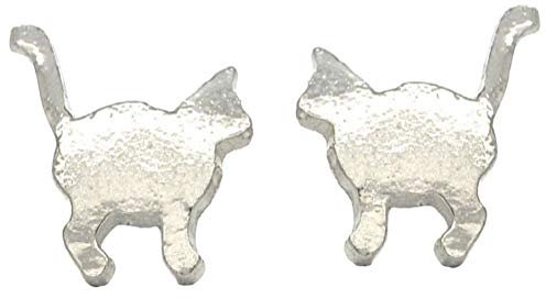 Katzen Manschettenknopfe, Katzengeschenke, Handgegossen, von William Sturt,aus Deutsche Zinn (Pewter)