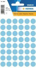 Herma Vielzwecketiketten blau 12 mm rund Papier matt 240 St.