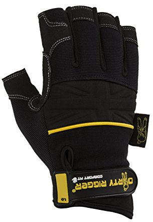 Dirty Rigger Comfort Fit Extra Large Fingerless Rigger Glove