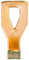 Crochet X - TERF8 - 5 Crochets X spécial plaques de plâtre pour tableau sans perçage - Max 15 Kg - Or (doré)