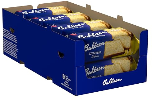 Bahlsen Comtess Zitrone - 8er Pack - saftiger Zitronenkuchen mit heller Glasur, einzeln verpackt (8 x 350 g)