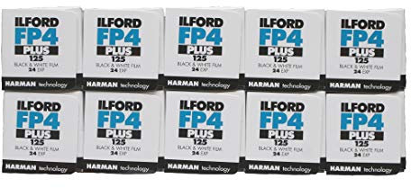 Ilford FP4 Plus 24 Exposures 10 Rolls