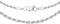Tuscany Silver Women's Sterling Silver 1.8 mm Diamond Cut Rope Chain Necklace of Length 61 cm/24 Inch
