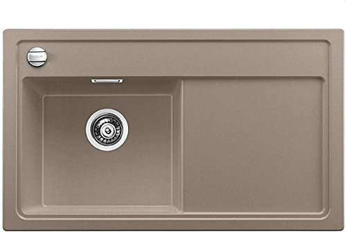 BLANCO ZENAR 45 S, Küchenspüle, Granitspüle aus Silgranit PuraDur inklusiv | 519269, 1 Stück, Spülbecken links, tartufo, Granitspüle aus Silgranit PuraDur inklusiv Glasschneidbrett