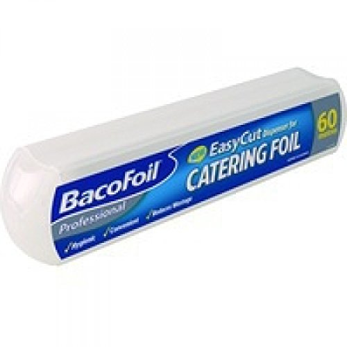 Bacofoil Professional EasyCut Dispenser for Catering Foil, Durable, Recyclable, 30cm x 60m, White