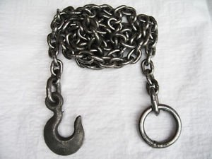 Secure Fix Direct 10mm X 10Ft Heavy Duty Tow Chain - 3M Metre Slip Hook Ring Towing Sling Foot