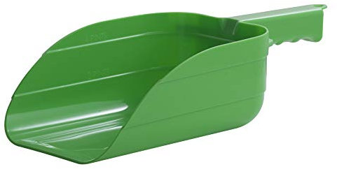 Little Giant® Plastic Utility Scoop | Heavy Duty Durable Stackable Farm Scoop | 5 Pint | Ranchers, Homesteaders and Livestock Farmers | Lime Green