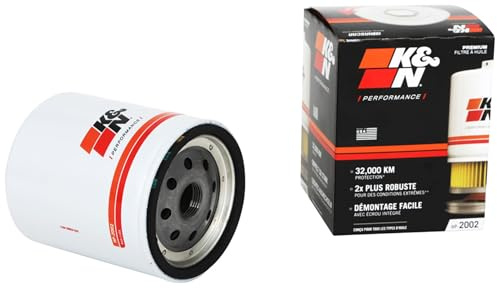 K&N Oil Filter: 20,000 Mile Engine Protection with Wrench Off Nut, HP-2002