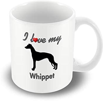 Victorian Printing Co - Dog Mug - I Love My Whippet, Ceramic, 11fl.oz.