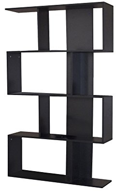 Temahome Samuel B2 TV-Einheit, Holz veredelt, schwarz, 89x25x165 cm (L-P-A)
