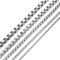 DonDon Herren Halskette Edelstahl Länge 52 cm - Ø 0,25 cm