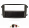 tomzz Audio 2434-007 Radioblende Set kompatibel mit Mercedes C-Klasse W203 S203 CL203 CLK C209 A209 Viano Vito schwarz mit Radiioadapter ISO