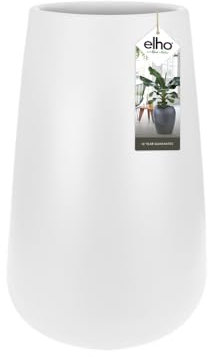 elho Pure Cone High 45 - Blumentopf für Innen & Außen - Ø 43.0 x H 66.3 cm - Weiß/Weiss