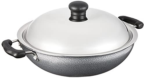 Prestige Manttra Omega Select Plus 200 - Sartén honda, kadai, kadai large negro