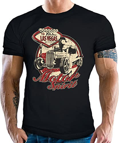 Gasoline Bandit® Biker Racer T-Shirt: Motor Spirit