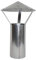 Rauchrohr, Ofenrohr Regenhut 150 ø feueraluminiert 0,6mm stark