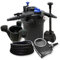 Druckfilter Set: 30000l Filter, 18W UVC Klärer, 70W Pumpe, Schlauch, Springbrunnenpumpe und Skimmer