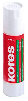 Kores - Glue Stick - Strong Hold White Adhesive Craft Glue, Safe, Non-Toxic - Back to School Stationery, Stationery Supplies, Office Supplies - Pack of 12x 10g
