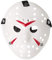 Ultra Weiße und rote Erwachsenenmaske Halloween Killermaske Hockeymaske Festival Hackermasken Kostümkostüm vS Cosplay Horror Herren Damen Halloween Gruselgesichtsmaske Erwachsenenmasken Kinder