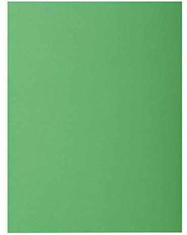 Exacompta - Ref 210004E – Rocks Quadratische Schnittmappe, 240 x 320 mm, geeignet für A4-Dokumente, 210 g/m², farbiger Karton, Dunkelgrün, 100 Stück