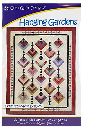 Pattern~Hanging Gardens~2 1/2 Strips Cozy Quilt Design