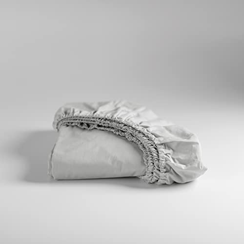 Cinderella A48204 Spannbetttuch, Baumwolle, hellgrau, 90 x 90 x 200 cm
