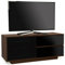 Centurion Supports Supports GALLUS ULTRA Remote Friendly BeamThru Walnut with 2-Gloss Black Drawers 26-55 Flat Screen Cabinet TV Stand
