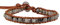 KELITCH Wickelarmband Achat Pyrit Perlen Freundschaftsarmbänder Gewebte Geflochtene Armbänder Neu (Braun)