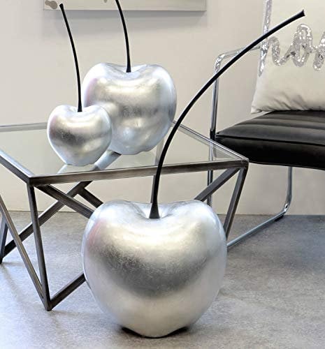 Casablanca 36766 Kirsche Celebration - Keramik - Farbe: Silber - Höhe 90 Breite 32 cm