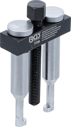 BGS 7739 | Lenkrad-Außenabzieher | für GM, Opel | Spannweite max. 35 mm | Chrom-Vanadium-Stahl | Spindellänge 95 mm | Hakenfußtiefe 3,5 mm | Hakenlänge 12 mm | Spanntiefe 80 mm