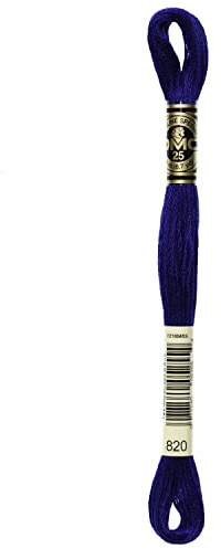DMC 6-Strand Embroidery Cotton Floss, Very Dark Royal Blue