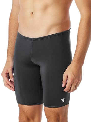 TYR Durafast Elite Solid Mens Jammer, Bañador para Hombre, Negro, 36
