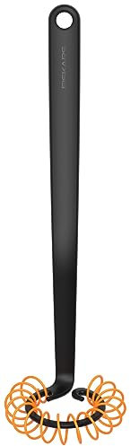 Fiskars Spiralbesen, Länge: 27 cm, Ø 6 cm, Kunststoff, Functional Form, Schwarz, 1014438