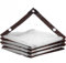 Bâche Transparente Extérieur 3x3m, Bâche Plastique Imperméable, Bâche Transparente pour Pergola, Bâche Plastique Transparente pour Serre, avec Œillets e Corde