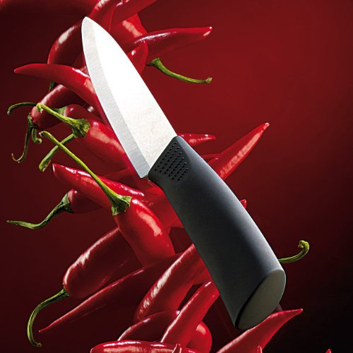 Couteau professionnel en céramique - Lame 12,5 cm [Rosenstein & Söhne]