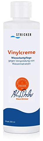 STRICKERCHEMIE VINYLCREME 250 ML FLASCHE - Pflegecreme für alle Arten von Wasserbett-Vinylen