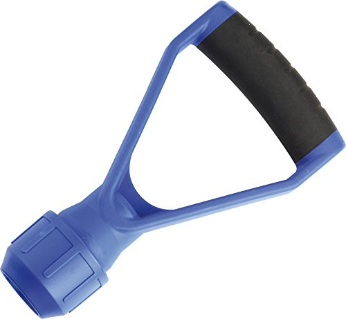 TRIUSO 2-Komponenten-D-Schiebegriff, Kunststoff, für Stiele Ø 28-32 mm, Blau