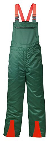 Unbekannt Schnittschutzhose für Forstarbeiten - Latzhose mit Schnittschutzeinlage nach EN 381 Klasse 1, 44