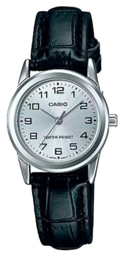 CASIO Damen-Armbanduhr Analog Quarz Leder LTP-V001L-7