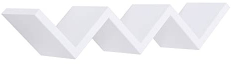 MODULARREDO | SAETTA Mensola da Muro, Mensola Cameretta, Mensola da Parete, 57x11 p15.5 cm, Bianco - Made in Italy