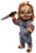 Mezco Close Up 25363 Child's Play bewegliche und sprechende Chucky Puppe