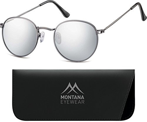 Montana Eyewear Sunoptic MS92 Sonnenbrille in grau, inklusive Softetui