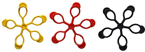Pure2Improve Jelly Finger (Pack of 3) - Black/Red/Yellow